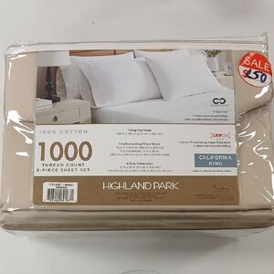 Cream 1000 Thread Count Sheet Set